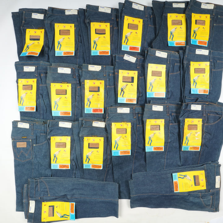 Wrangler western cut box da 43pz flare boot cut deadstock jeans anni 70'