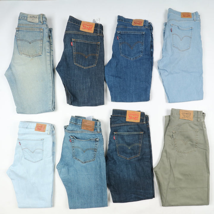 Levi's jeans stock da 35pz Levis donna anni 2000 slim, skinny, bootcut, Baggy e regular