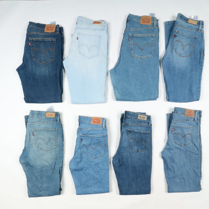 Levi's jeans stock da 35pz Levis donna anni 2000 slim, skinny, bootcut, Baggy e regular