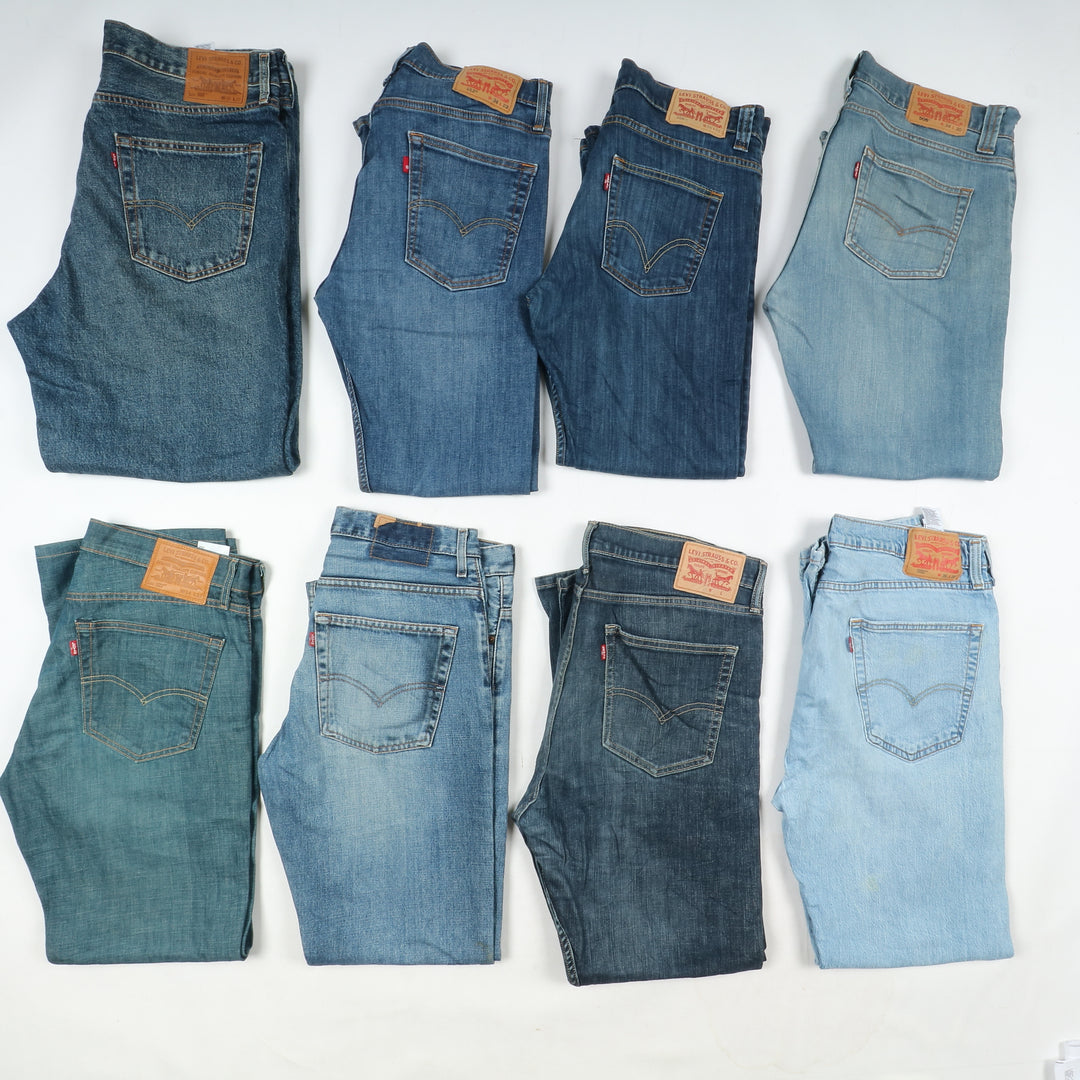 Levi's jeans stock da 30pz Levis uomo slim, relaxed, bootcut, Baggy e regular