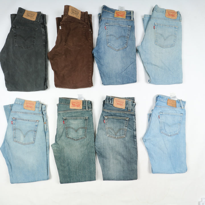 Levi's jeans stock da 30pz Levis uomo slim, relaxed, bootcut, Baggy e regular