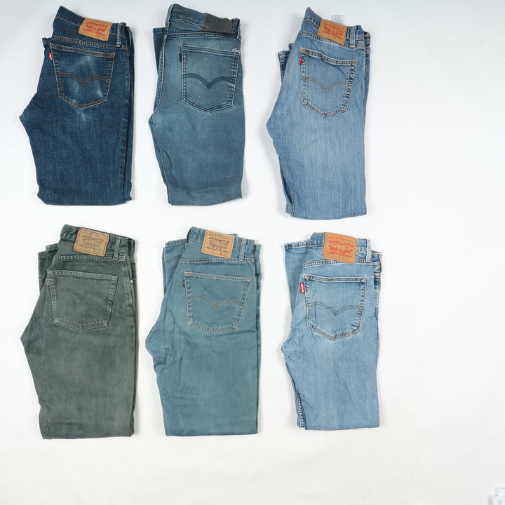 Levi's jeans stock da 30pz Levis uomo slim, relaxed, bootcut, Baggy e regular
