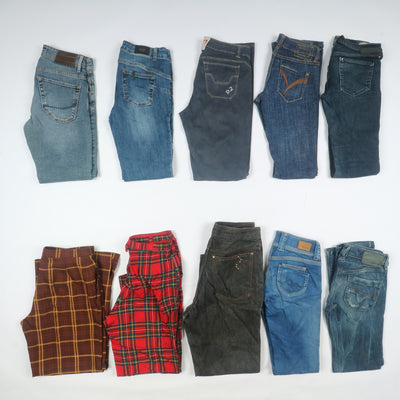 Pantaloni e jeans Donna firmati e vintage stock 60pz