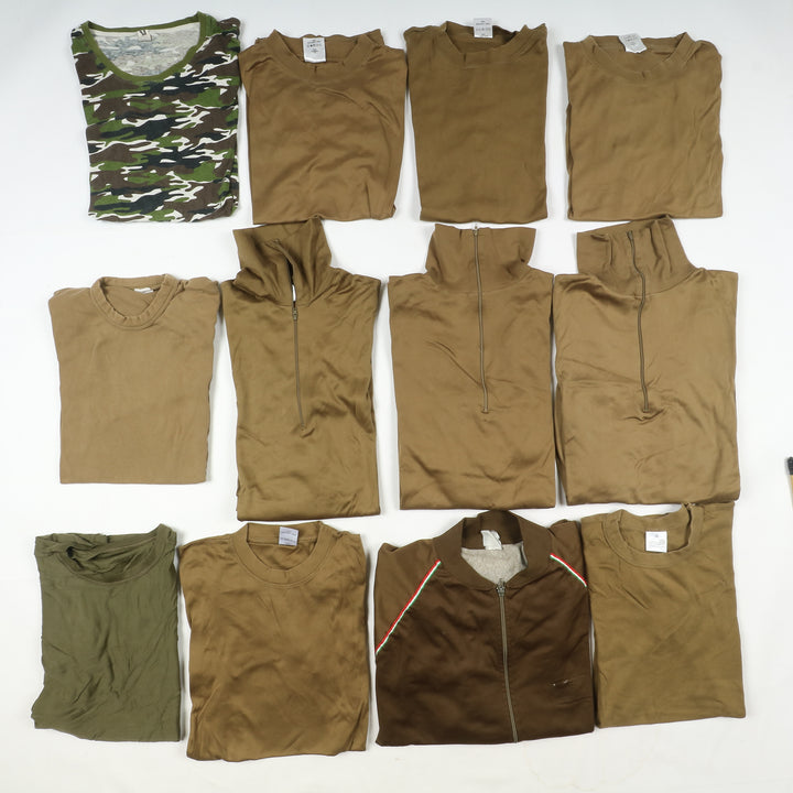 Abbigliamento militare e civile box misto 58pz soft air caccia pesca army