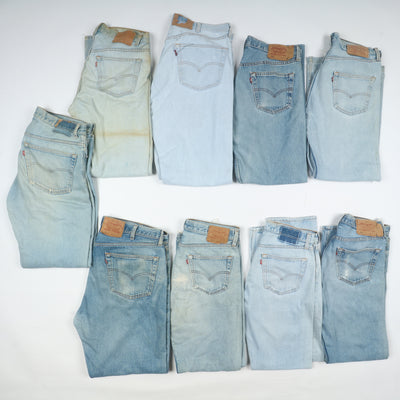 Levi's 501 e zip Fly vintage made in USA, Grado C, stock da 25pz denim