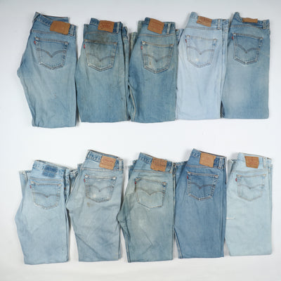 Levi's 501 e zip Fly vintage made in USA, Grado C, stock da 25pz denim