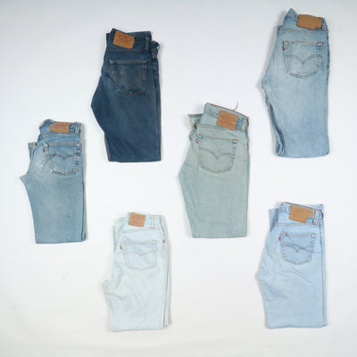 Levi's 501 e zip Fly vintage made in USA, Grado C, stock da 25pz denim