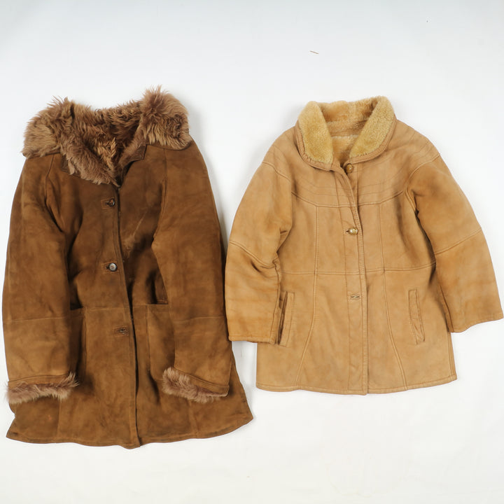 Box mix montoni shearling Uomo e Donna 8 pz stock leather jacket