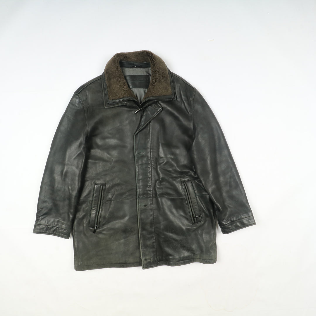 Box mix abbigliamento vintage in pelle Uomo e Donna 20 pz stock leather jacket