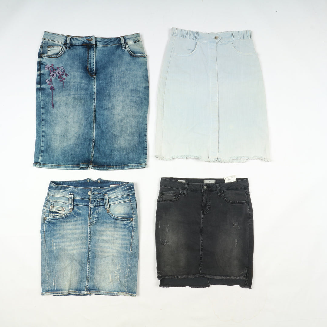 Gonne e mini gonne jeans donna box da 71pz donna
