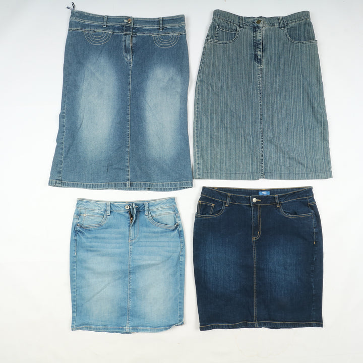 Gonne e mini gonne jeans donna box da 71pz donna