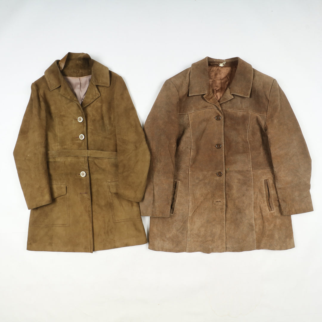 Box mix abbigliamento vintage in pelle Uomo e Donna 19 pz stock leather
