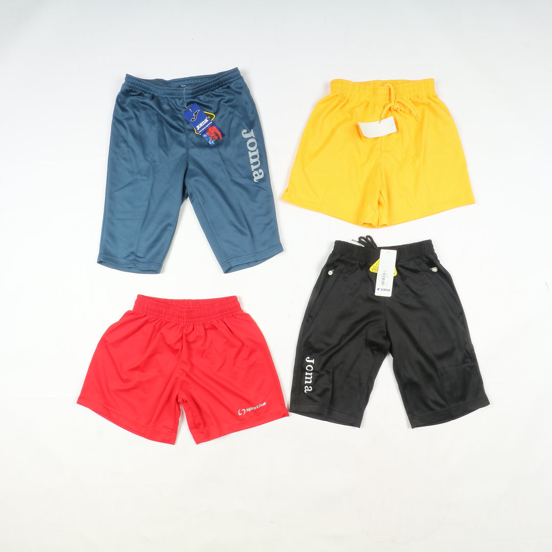 Pantaloncini da calcio bambino nuovi con cartellino 236pz Macron, Givova, Sportika, Royal
