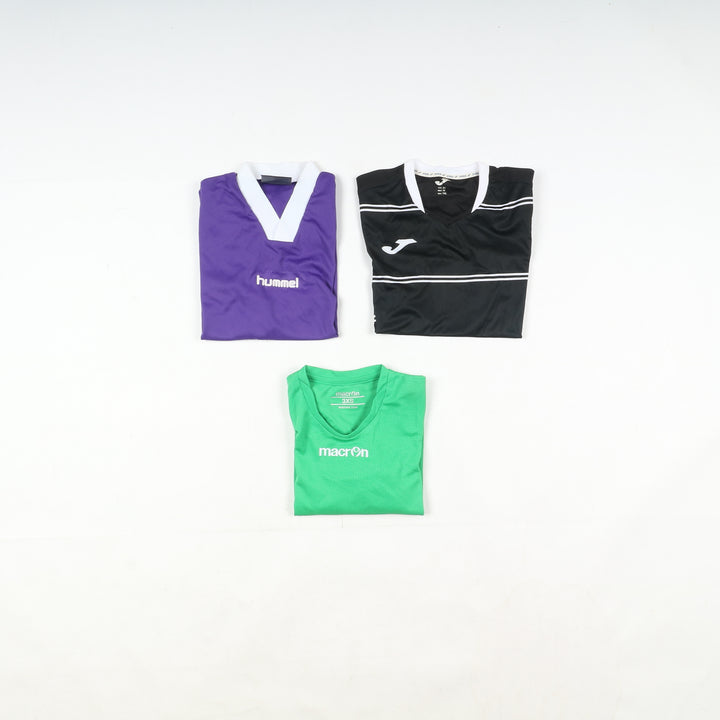 T-shirt magliette sportive calcio bambino nuove con cartellino 51pz