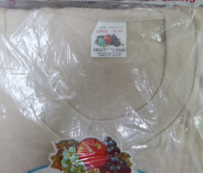 Fruit Of The Loom made in USA T-shirt Taglia L box da 3pz vintage nuova deadstock