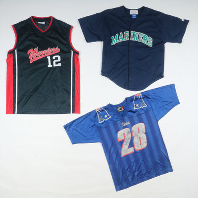 Maglie sportive vintage Football, Bastket, NBA, Hockey, Calcio.... Stock da 54pz