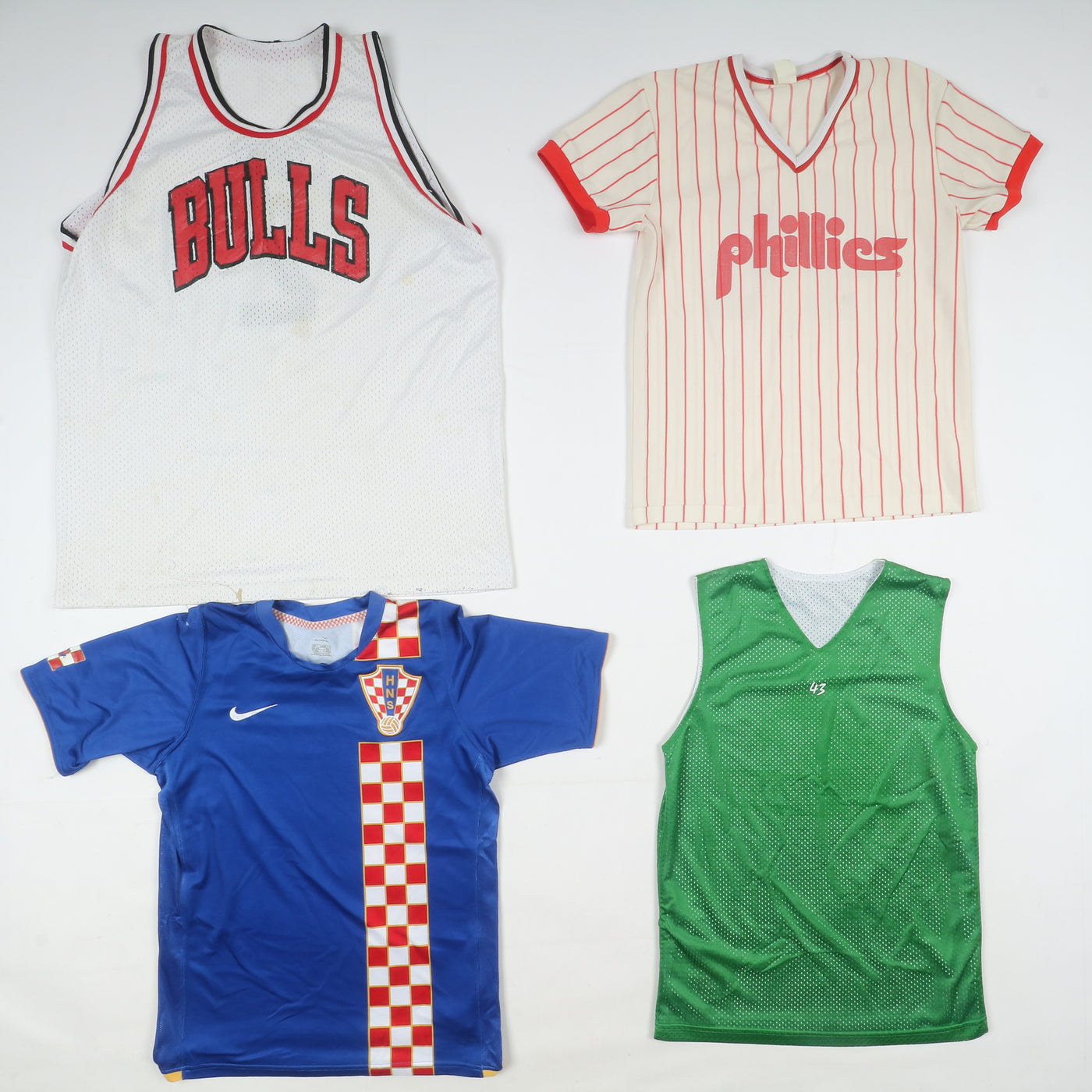 Maglie sportive vintage Football, Bastket, NBA, Hockey, Calcio.... Stock da 54pz