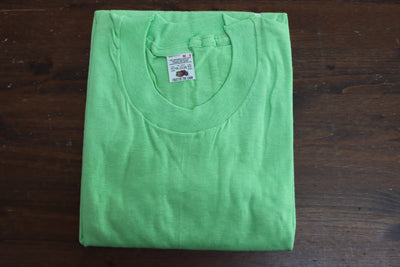 Fruit Of The Loom made in USA T-shirt Taglia M vintage mezza manica nuova deadstock