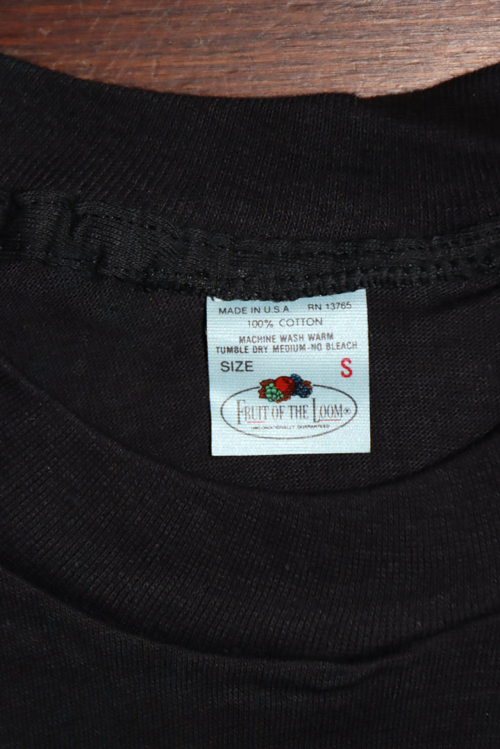 Fruit Of The Loom made in USA T-shirt Taglia S vintage mezza manica nuova deadstock