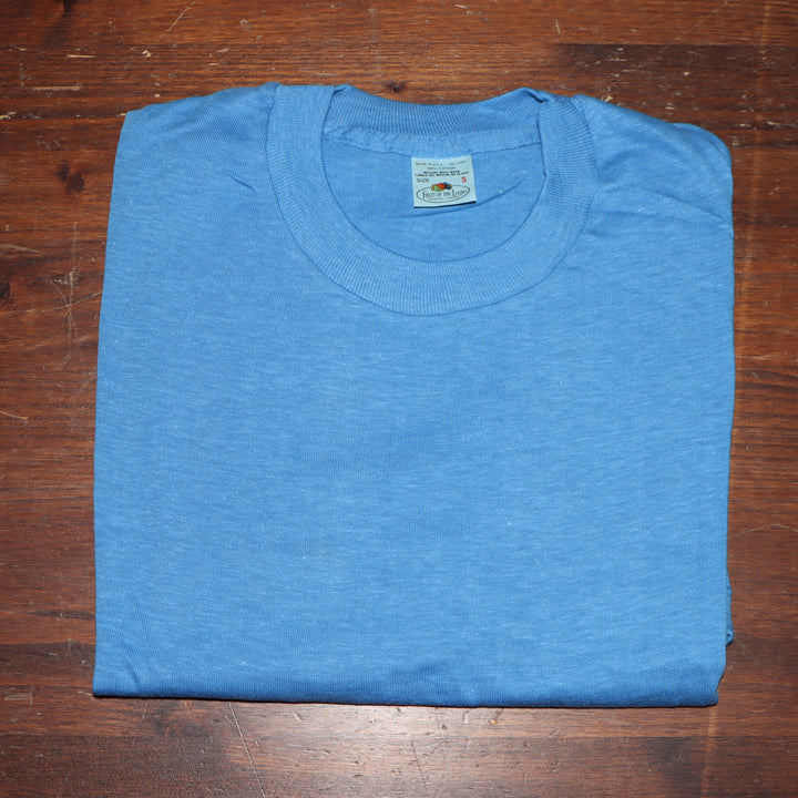 Fruit Of The Loom made in USA T-shirt Taglia S vintage mezza manica nuova deadstock