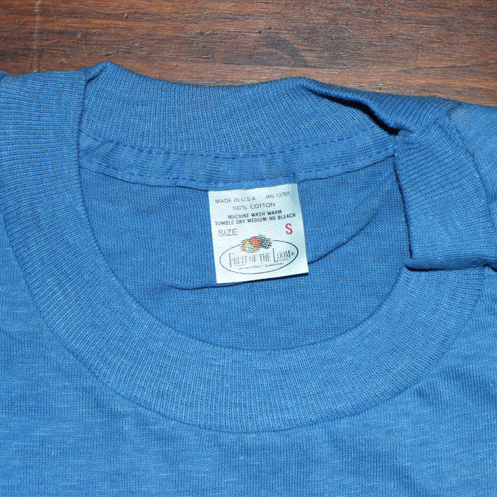 Fruit Of The Loom made in USA T-shirt Taglia S vintage mezza manica nuova deadstock