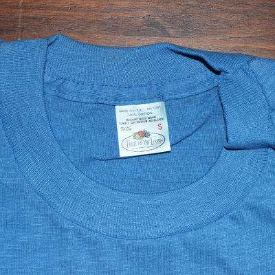 Fruit Of The Loom made in USA T-shirt Taglia S vintage mezza manica nuova deadstock