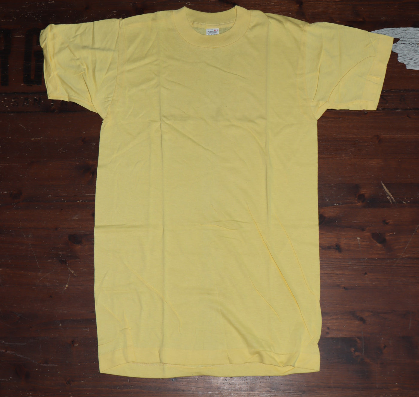 Fruit Of The Loom made in USA T-shirt Taglia M vintage mezza manica nuova deadstock