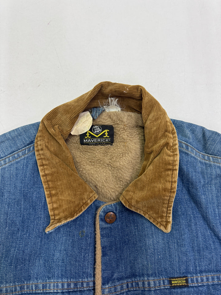 Mavaerick Blue Bell sherpa jacket Size 46 Made in USA