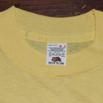 Fruit Of The Loom made in USA T-shirt Taglia M vintage mezza manica nuova deadstock
