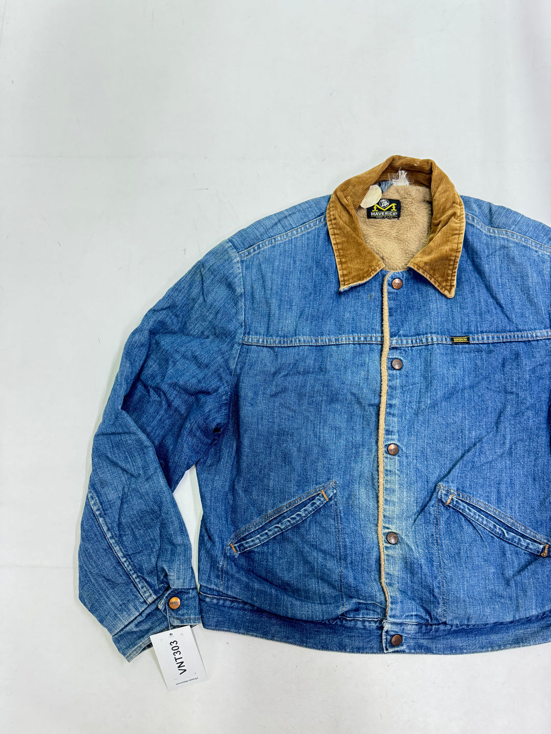 Mavaerick Blue Bell sherpa jacket Size 46 Made in USA