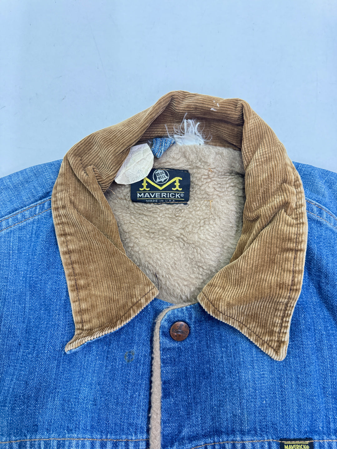 Mavaerick Blue Bell sherpa jacket Size 46 Made in USA