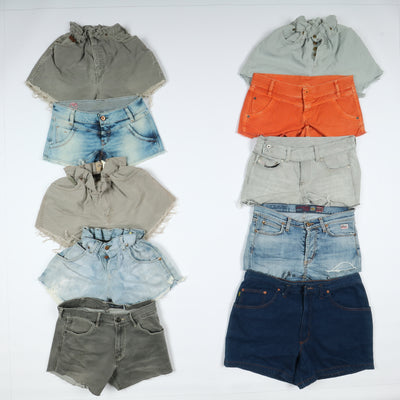 Levi's, Lee, Wrangler e mix brand Short jeans donna denim e nero Stock da 60pz