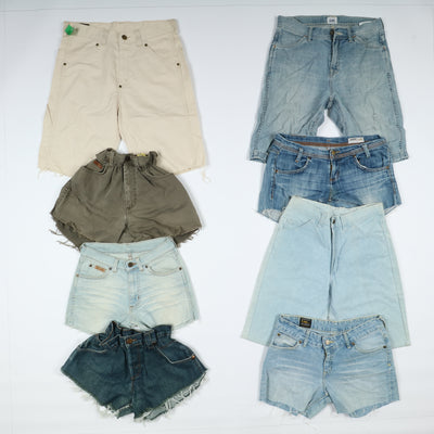 Levi's, Lee, Wrangler e mix brand Short jeans donna denim e nero Stock da 60pz