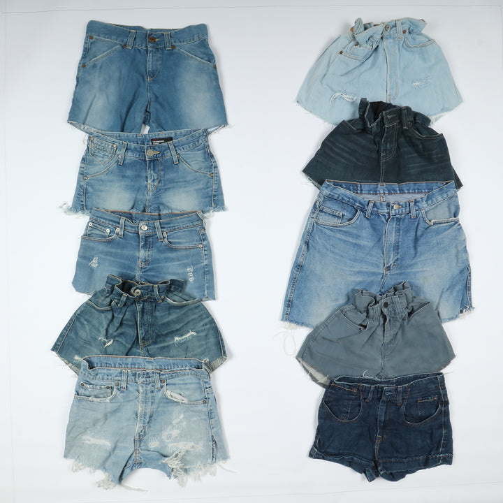 Levi's, Lee, Wrangler e mix brand Short jeans donna denim e nero Stock da 60pz