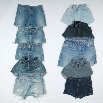 Levi's, Lee, Wrangler e mix brand Short jeans donna denim e nero Stock da 60pz