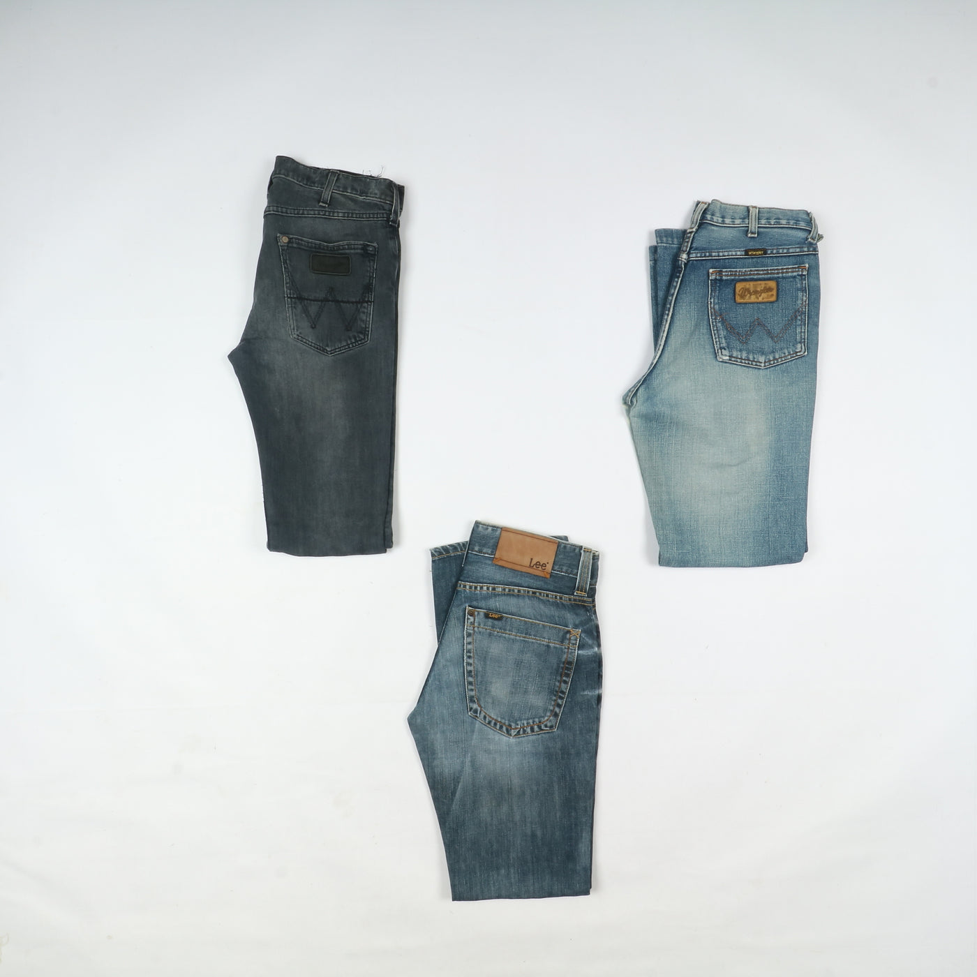 Lee e Wrangler jeans denim e nero Grado B Box da 35pz Donna