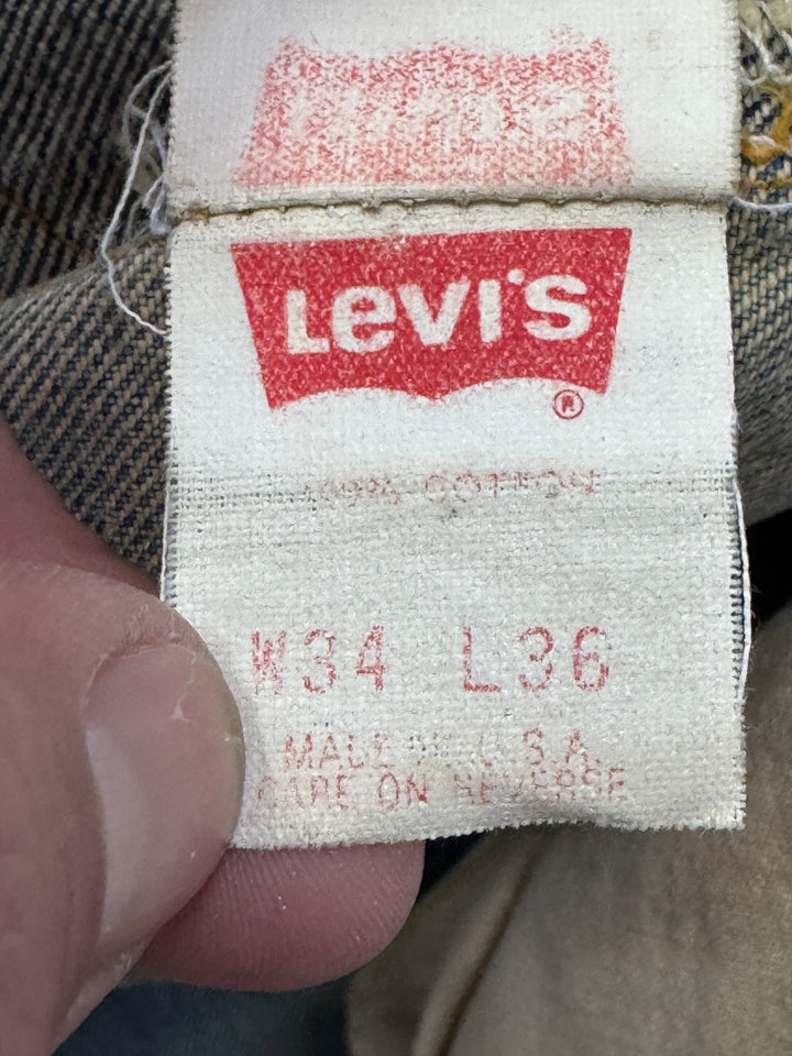 Levi's 501xx Big E W34 L36 RIVET'S selvedge Made in USA vintage jeans lvc cimosa