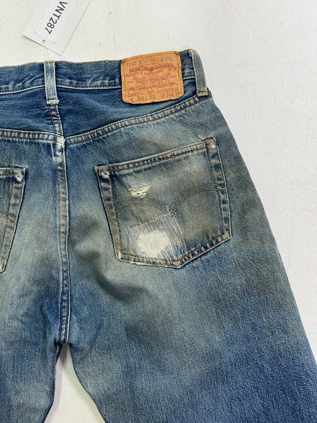 Levi's 501xx Big E W34 L36 RIVET'S selvedge Made in USA vintage jeans lvc cimosa