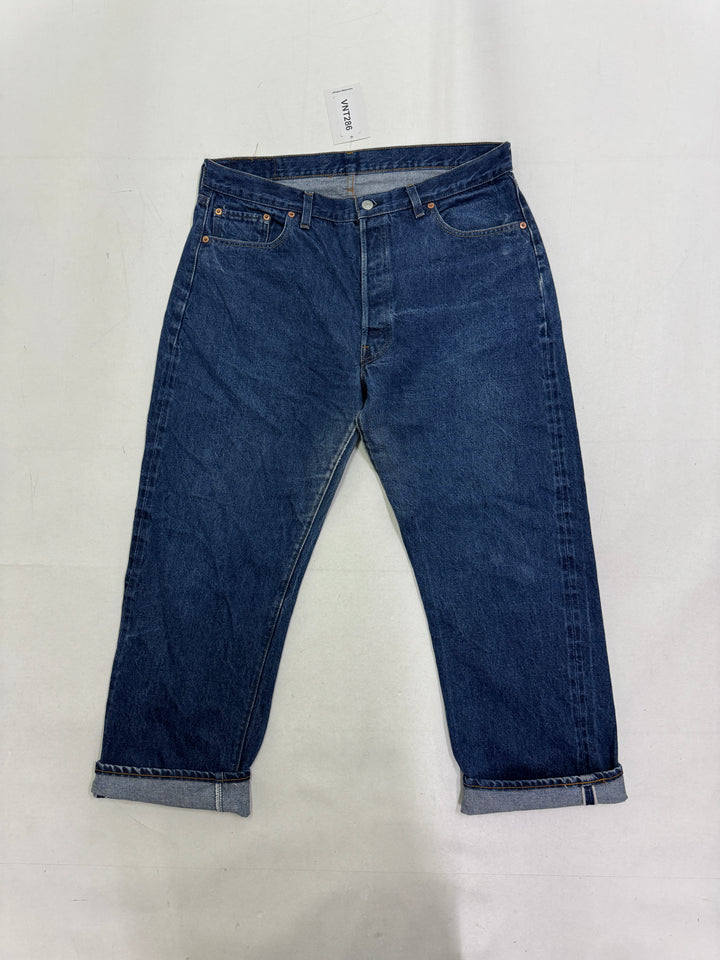 Levi's 501 selvedge W38 L31 Indigo vintage jeans denim lvc cimosa