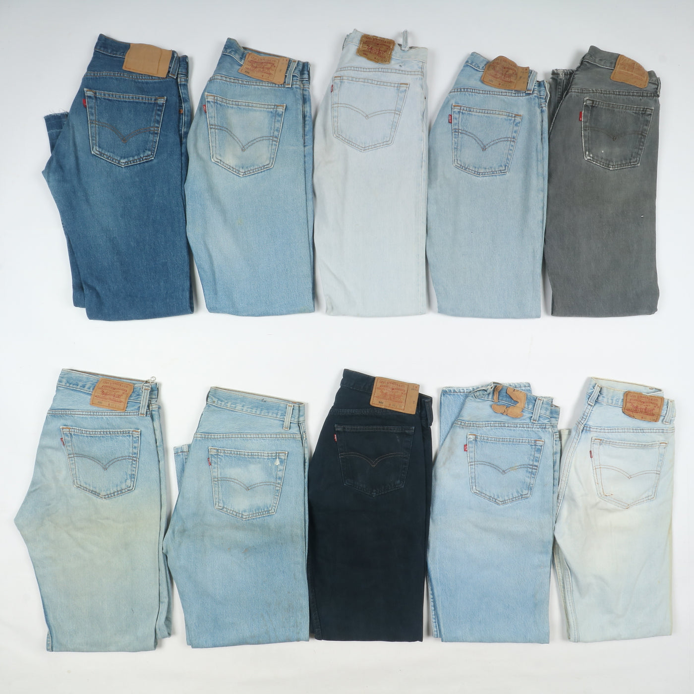 Levi's 501 made in USA, Grado B, denim, stock da 31pz uomo e donna