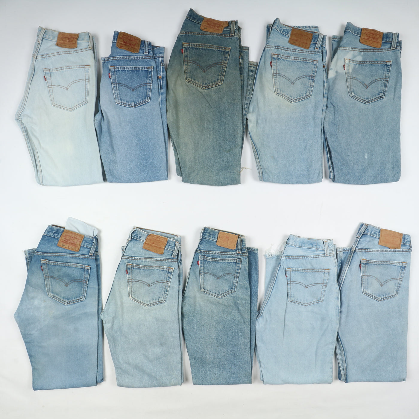 Levi's 501 made in USA, Grado B, denim, stock da 31pz uomo e donna