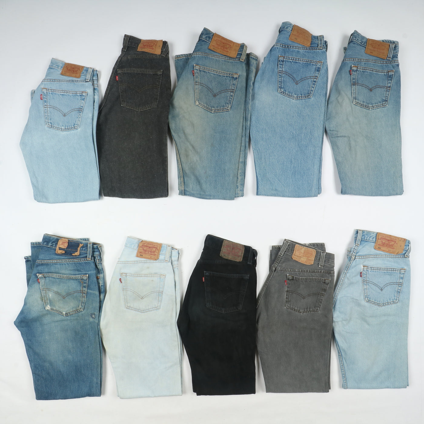 Levi's 501 made in USA, Grado B, denim, stock da 31pz uomo e donna