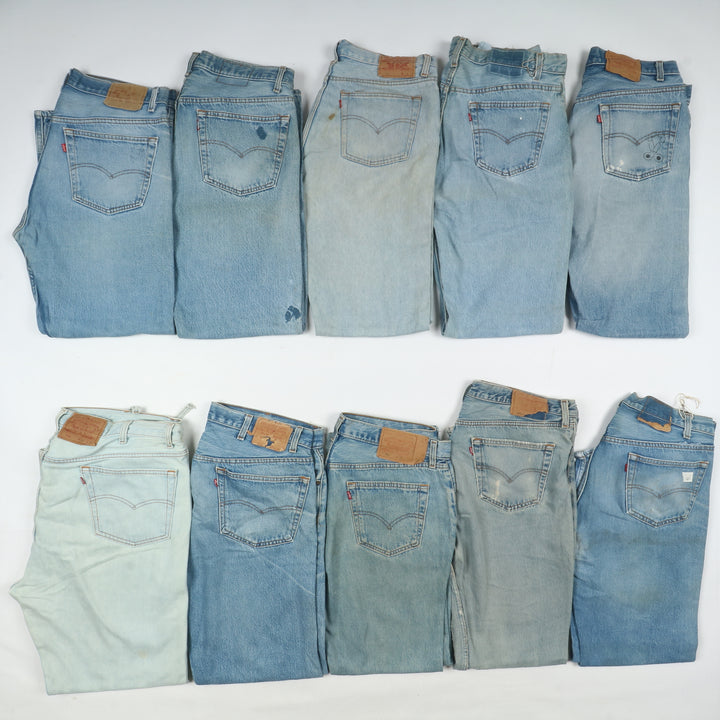 Levi's 501 made in USA, Grado B, denim, stock da 31pz uomo e donna