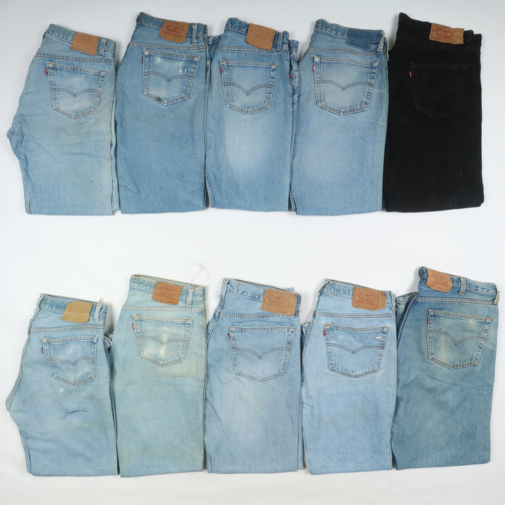 Levi's 501 made in USA, Grado B, denim, stock da 31pz uomo e donna