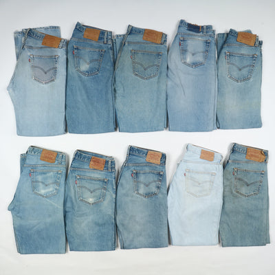 Levi's 501 made in USA, Grado B, denim, stock da 31pz uomo e donna