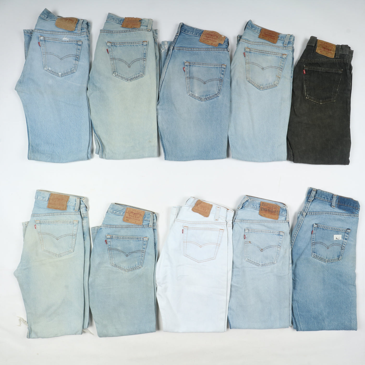 Levi's 501 made in USA, Grado B, denim, stock da 31pz uomo e donna