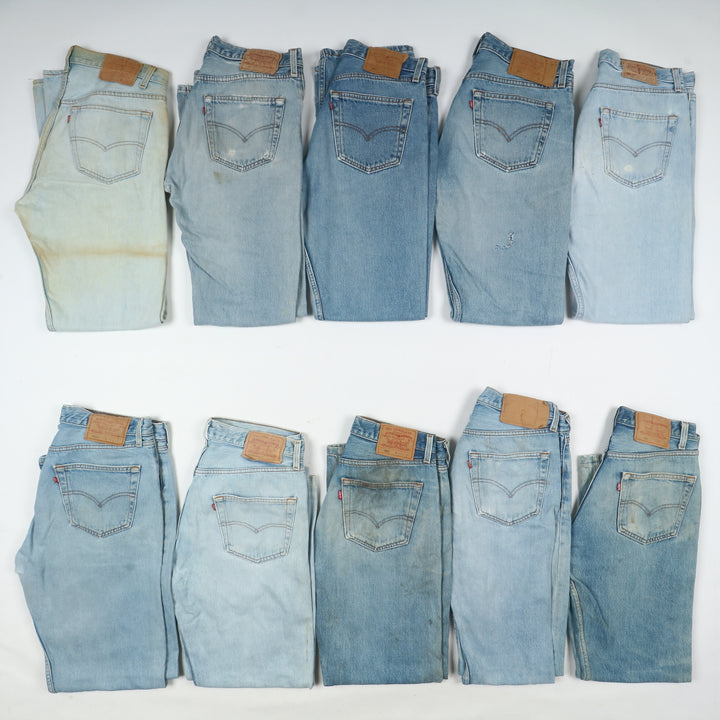 Levi's 501 made in USA, Grado B, stock da 32pz denim e nero