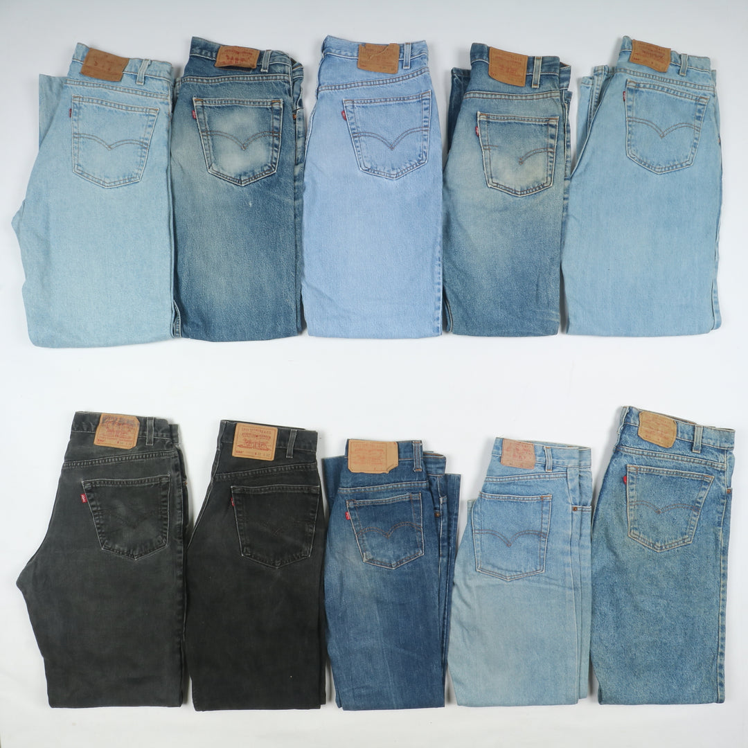 Levi's Zip Fly made in USA, Grado B, stock da 30pz denim e nero