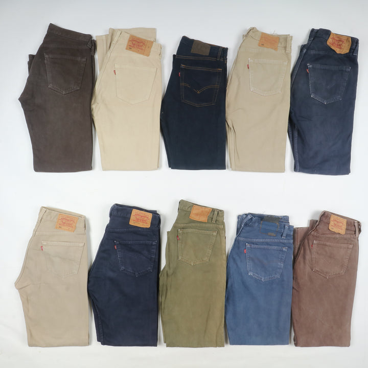 Levi's 501 made in USA, Grado B, stock da 31pz colorati