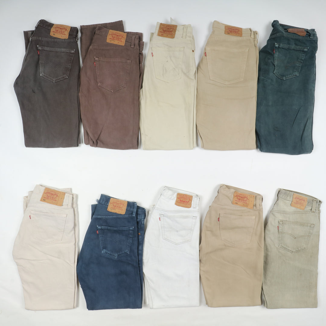 Levi's 501 made in USA, Grado B, stock da 31pz colorati